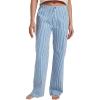 Quiksilver Women’s Lizzie Yarn Dyed Stripe Cargo Pant(Feeling Blue)