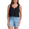 Quiksilver Women’s Nomad Cropped Relaxed Fit Tank Top(Black)