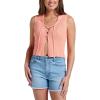 Quiksilver Women’s Sandbar Sleeveless Lace Up Sweater(Desert Flower)