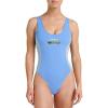 Quiksilver Women’s Stoked Logo Color Block One Piece Swimsuit(Ultramarine)