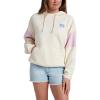 Quiksilver Women’s Wave Check French Terry Hoodie(Off-white)