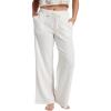Quiksilver Womens Women’s Relaxed Oceanview Textured Solid Pant(White)