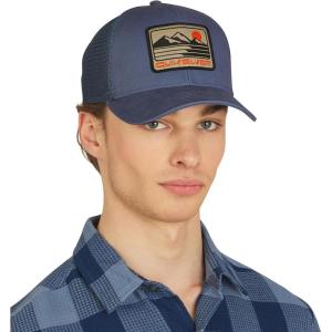 Quiksilver Men’s Premium Cotton Adjustable Snap Back Logo Baseball Cap(Blue Shadow)