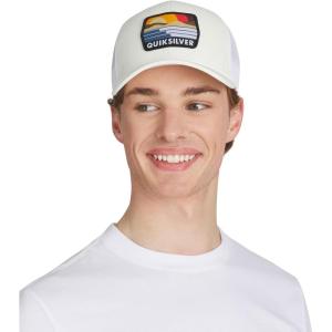 Quiksilver Men’s Premium Cotton Adjustable Snap Back Logo Baseball Cap(Snow White)