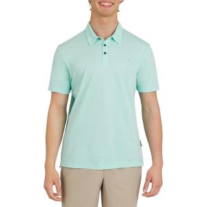 Quiksilver Men’s Regular Fit Premium Soft Short Sleeve Oxford Polo Shirt(Beach Glass)