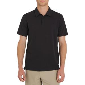 Quiksilver Men’s Regular Fit Premium Soft Short Sleeve Oxford Polo Shirt(Black)