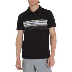 Quiksilver Men’s Regular Fit Soft Cotton Jersey Short Sleeve Polo Shirt(Black)