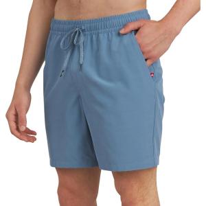 Quiksilver Men’s Regular Fit Stretch Waist Water Friendly Active Hybrid Shorts (S-XXL)(Blue Shadow)