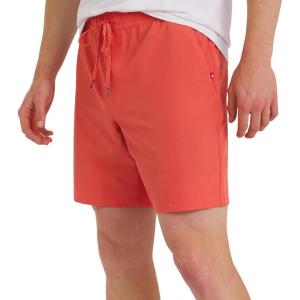 Quiksilver Men’s Regular Fit Stretch Waist Water Friendly Active Hybrid Shorts (S-XXL)(Coral)