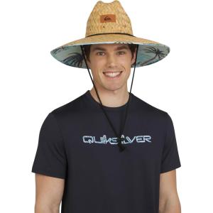 Quiksilver Men’s Wide Brim Outdoor Lifeguard Straw Sun Hat(Aqua)