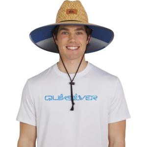Quiksilver Men’s Wide Brim Outdoor Lifeguard Straw Sun Hat(Monaco Blue)