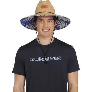 Quiksilver Men’s Wide Brim Outdoor Lifeguard Straw Sun Hat(Royal Blue)