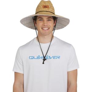Quiksilver Men’s Wide Brim Outdoor Lifeguard Straw Sun Hat(Twill)