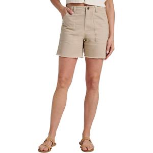 Quiksilver Women’s Hayley High Waist Cargo Short with Raw Edge Hem(Warm Sand)
