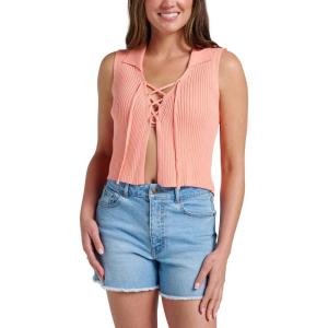 Quiksilver Women’s Sandbar Sleeveless Lace Up Sweater(Desert Flower)