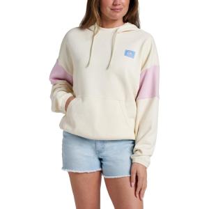 Quiksilver Women’s Wave Check French Terry Hoodie(Off-white)