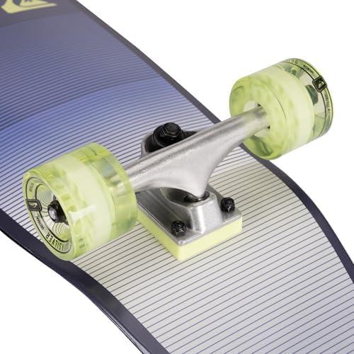 imageQuiksilver Fishtail Cruiser Skateboard 32 Inch Durable Skateboard for Boys Girls Kids Ages 8 Stylish Design Smooth Ride Beginner Friendly CruiserFade Lines Green