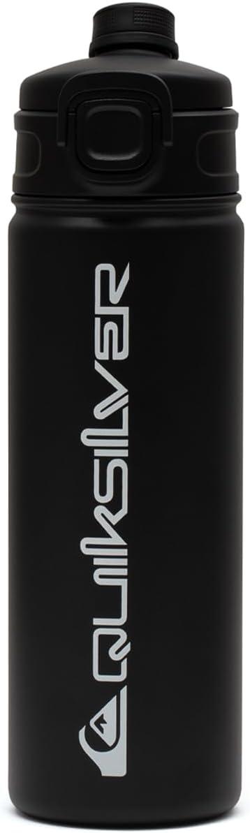 imageQuiksilver Laguna 24oz Tripple Wall Stainless Steel Water Bottle Reusuable Sports Bottle with LeakProof Straw and Spout Lid NonSlip Rubber Base Carrier Handle 24H Hot ampamp Cold Insulated TumblerBlack