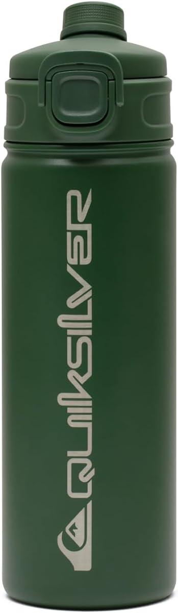 imageQuiksilver Laguna 24oz Tripple Wall Stainless Steel Water Bottle Reusuable Sports Bottle with LeakProof Straw and Spout Lid NonSlip Rubber Base Carrier Handle 24H Hot ampamp Cold Insulated TumblerGreen