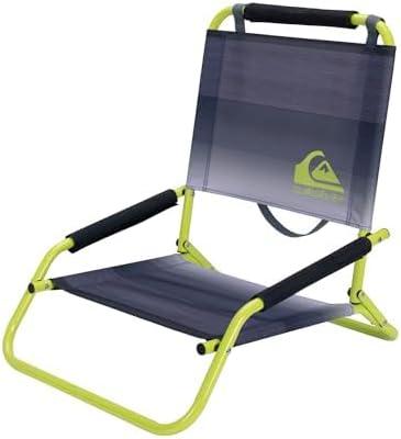 imageQuiksilver Low Beach Chair Lightweight Folding Chair Portable and Durable Chairs for Beach Patio Camping Chair or Sporting Events with Carry StrapCharcoalGreen