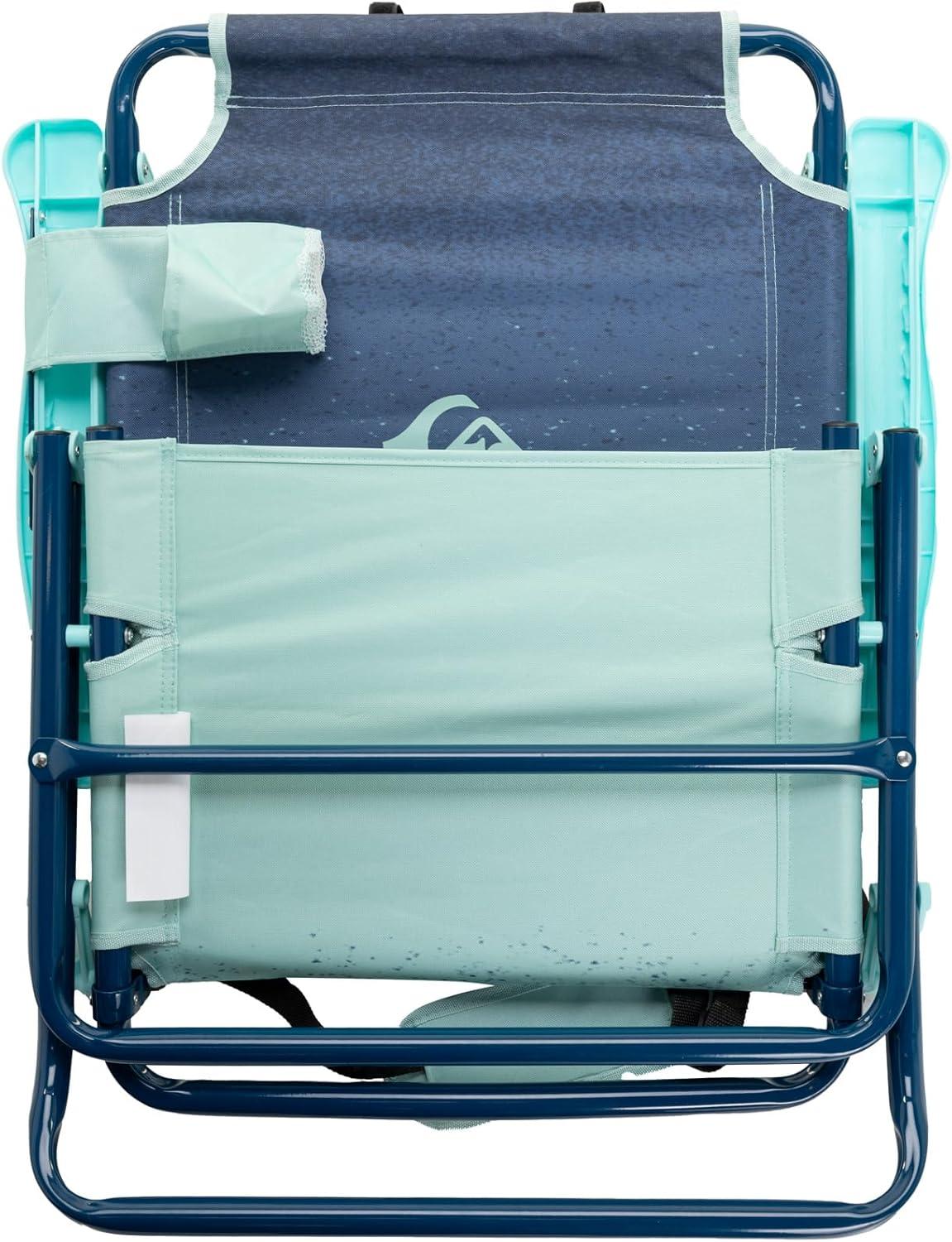 imageQuiksilver Low Beach Chair Lightweight Folding Chair Portable and Durable Chairs for Beach Patio Camping Chair or Sporting Events with Carry StrapFaded Blue