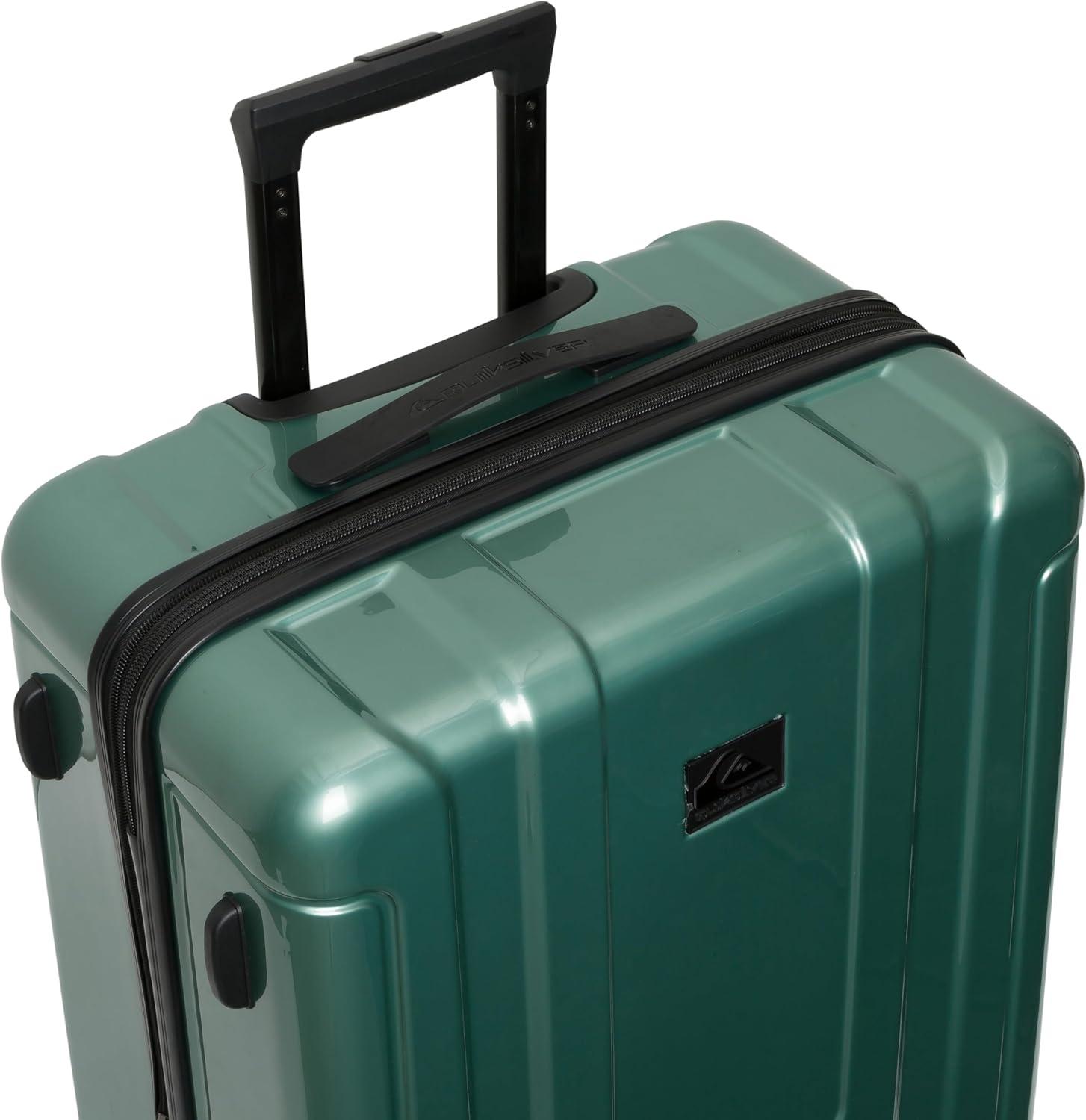 imageQuiksilver Malibu Suitcases PC Hardside Expandable Luggage with Spinner Wheels Large 3Piece Set 202630 ParchmentSeafoam