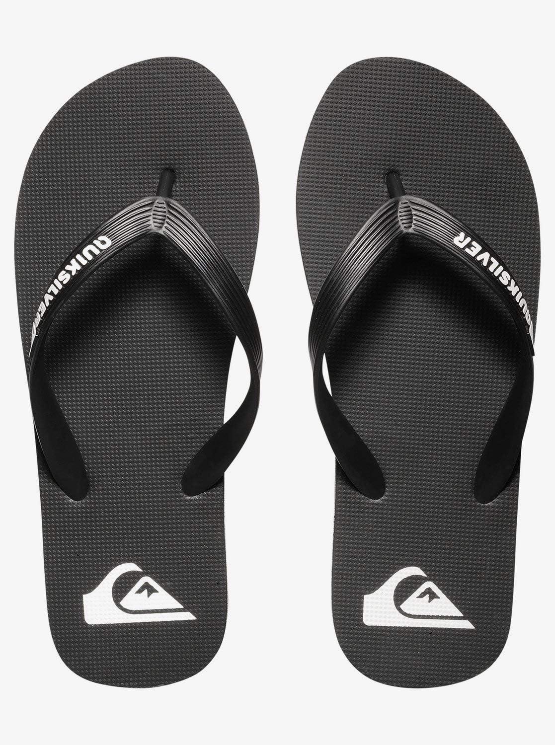 imageQuiksilver Mens Flip Flop SandalBlack Black Black White Xkkw