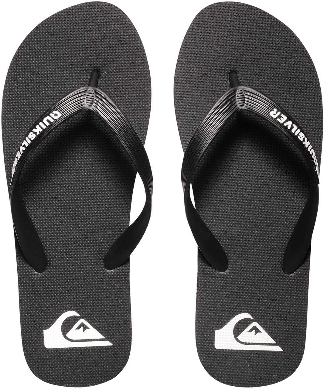 imageQuiksilver Mens Haleiwa FlipFlopsBlackBlackWhite