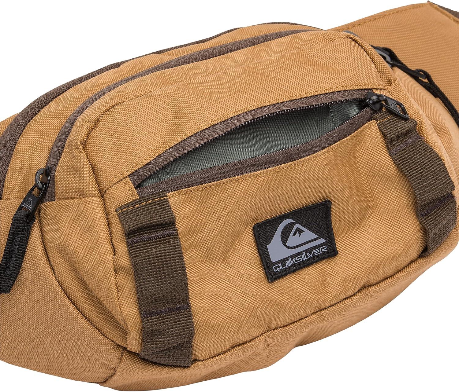 imageQuiksilver Mens Lone Walker Waist Pack Black 1SZBone Brown