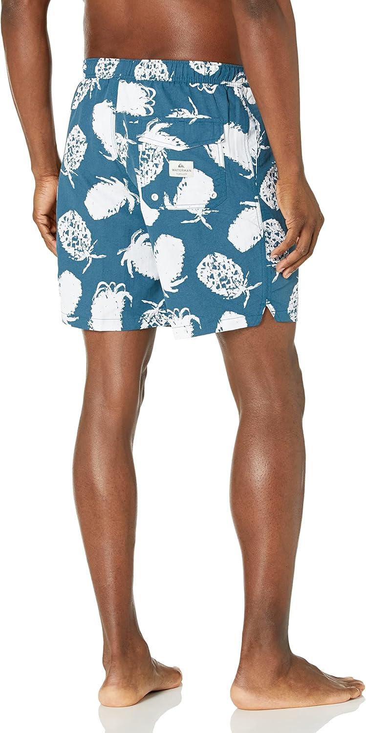 imageQuiksilver Mens Pineapple Web Volley 18 Boadrshort Swim TrunkMajolica Blue