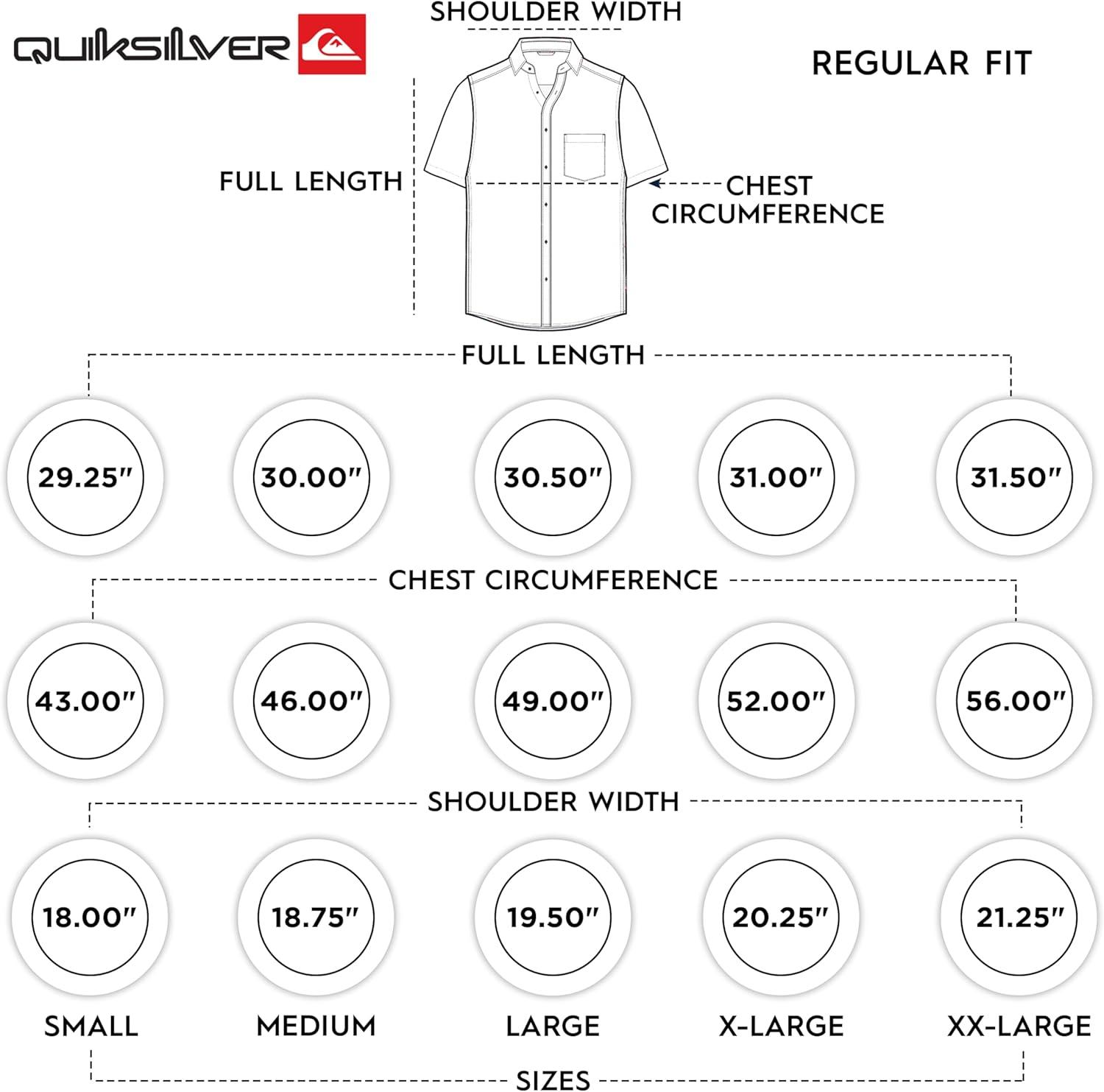 imageQuiksilver Mens Regular Fit Premium Cotton Short Sleeve Button Up Waffle Woven ShirtInk Blue