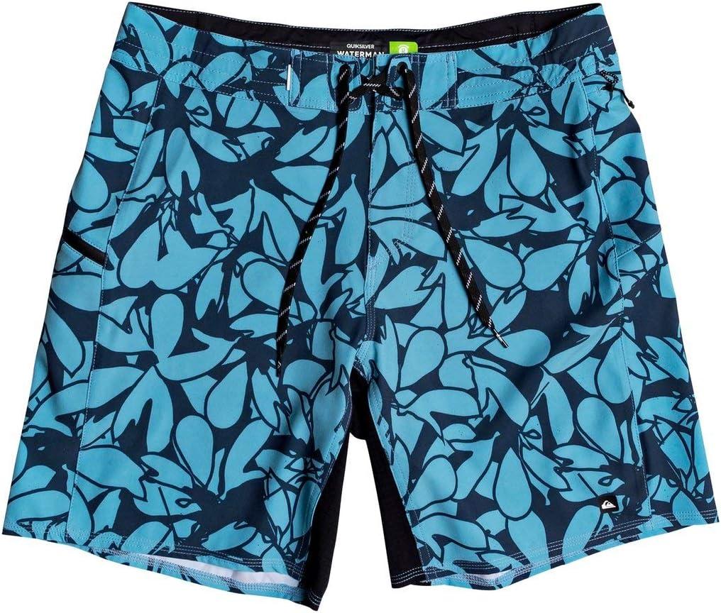 imageQuiksilver Mens Standard Paddler Print Boardshort 19 Swim TrunkStill Water