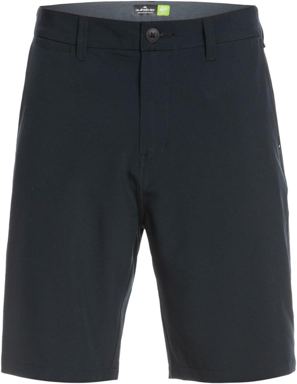 imageQuiksilver Mens Union Amphibian 20 Inch Water Friendly Hybrid Short 2844Black Ocean