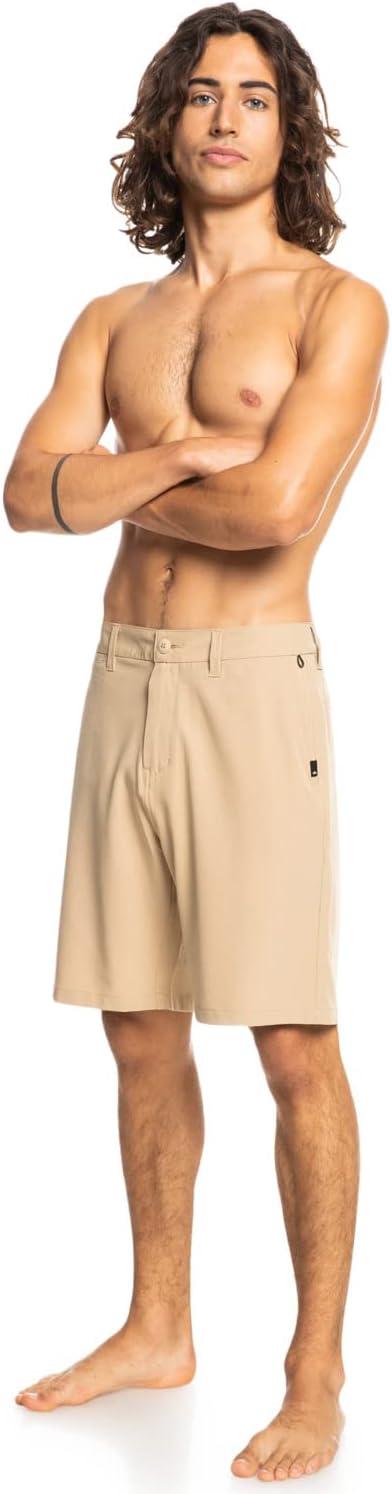 imageQuiksilver Mens Union Amphibian 20 Inch Water Friendly Hybrid Short 2844Cornstalk