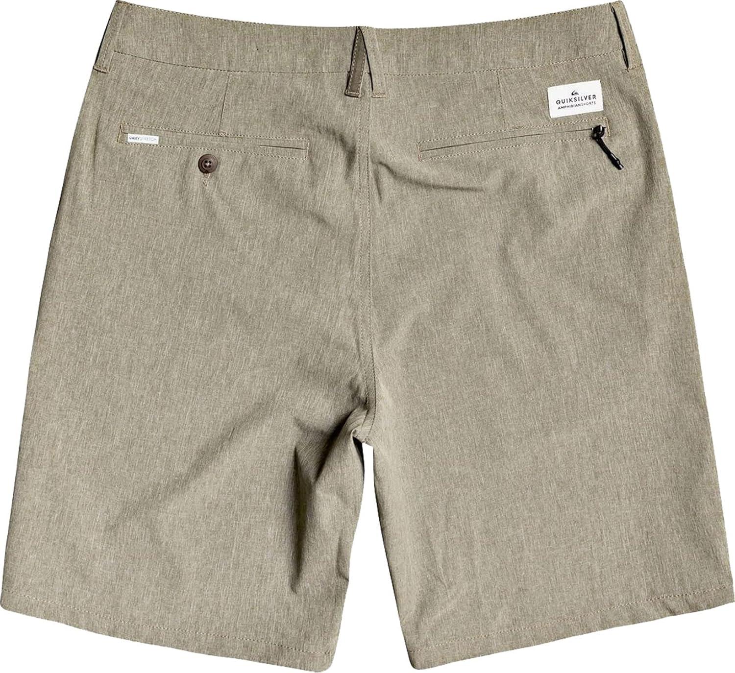 imageQuiksilver Mens Union Amphibian 20 Inch Water Friendly Hybrid Short 2844Kalamata Heather
