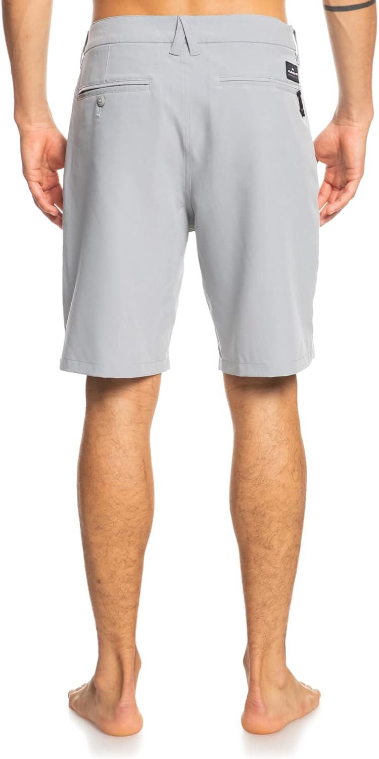 imageQuiksilver Mens Union Amphibian 20 Inch Water Friendly Hybrid Short 2844Sleet Ocean
