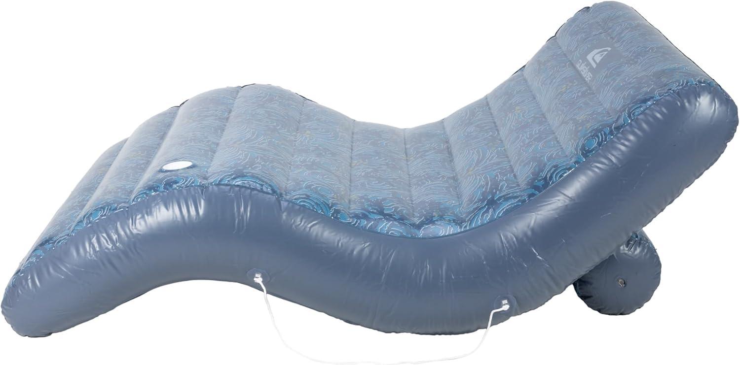 imageQuiksilver Pool Lounger Float Inflatable Lounge Chair with Backrest ampamp Cup Holders Durable ampamp Comfortable Pool Float for Adults Perfect for Pool Lake or BeachOversized Lounger