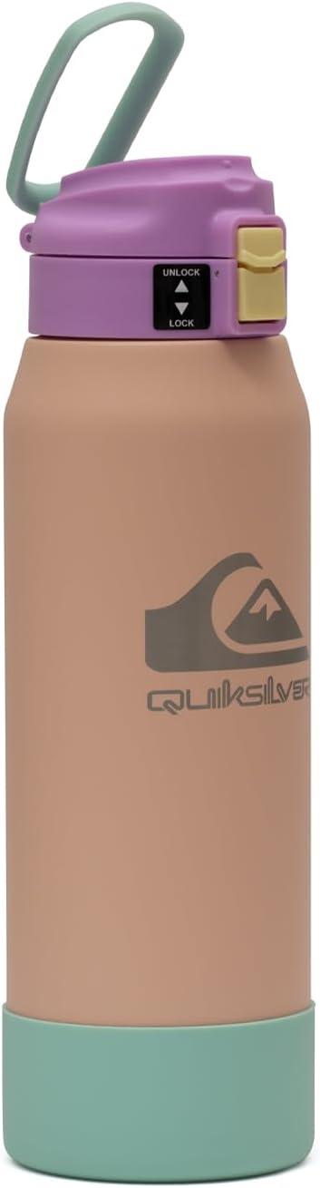 imageQuiksilver Redondo 26oz Double Wall Stainless Steel Water Bottle Reusable Sports Bottle with LeakProof Lid NonSlip Rubber Base Carrier Handle insulated Tumblers 24H Hot ampamp Cold BeveragePeach