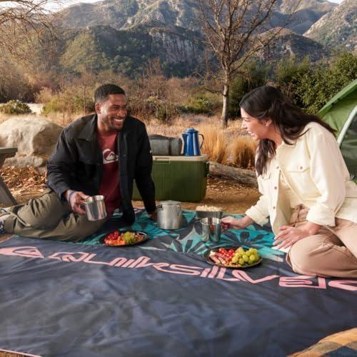 imageQuiksilver SandFree Beach Mat Large Waterproof Outdoor Picnic Blanket Lightweight Foldable Mat for Beach Camping Park or Travel Fits 46 People QuickDry DurableBeach Mat