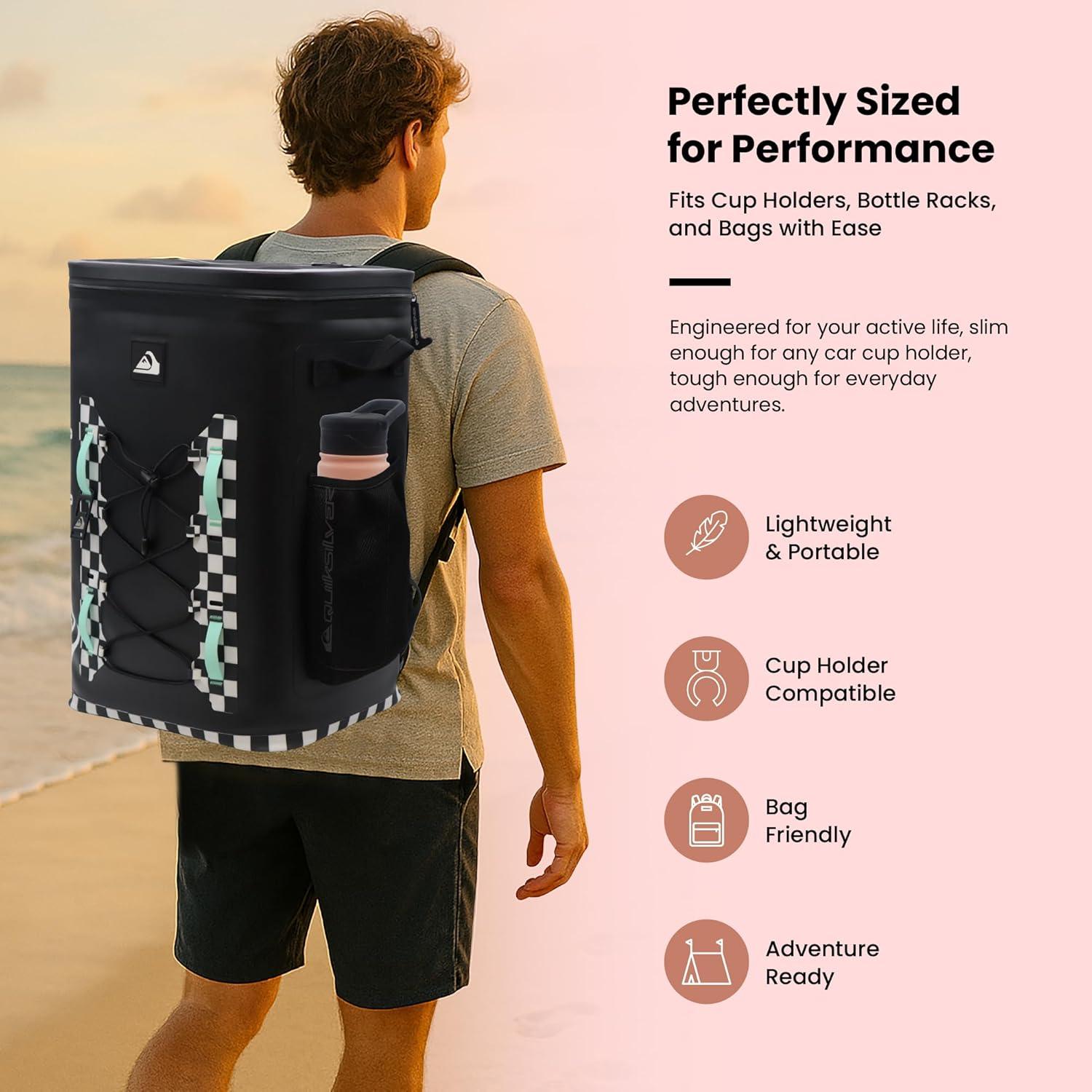 imageQuiksilver Venice 24 oz Insulated Water Bottle With Lock ampamp OnePush Straw Lid Stainless Steel Double Wall Vacuum Leakproof Tumblers for Sports Travel GymPeach Parfait