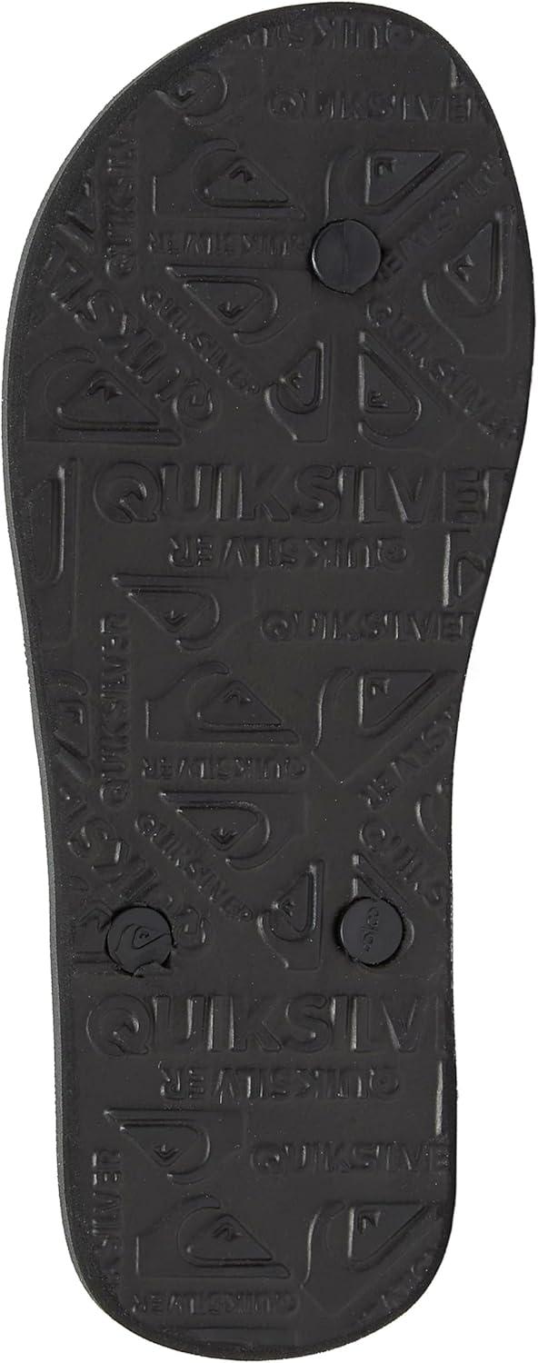 imageQuiksilver mens Molokai 3 Point Flip Flop SandalsBlackRedGreen