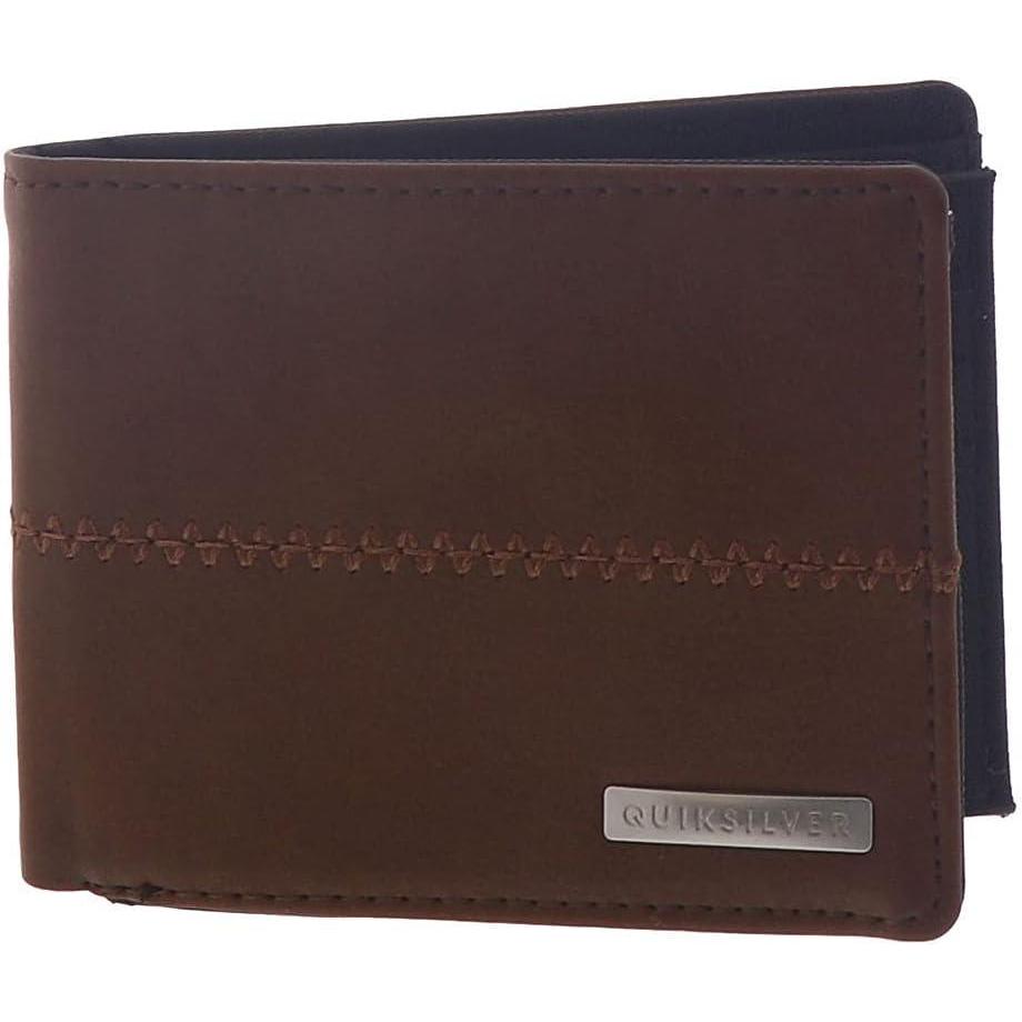 imageQuicksilver Liberated Brands Mens Stitchy BiFold WalletChocolate Brown