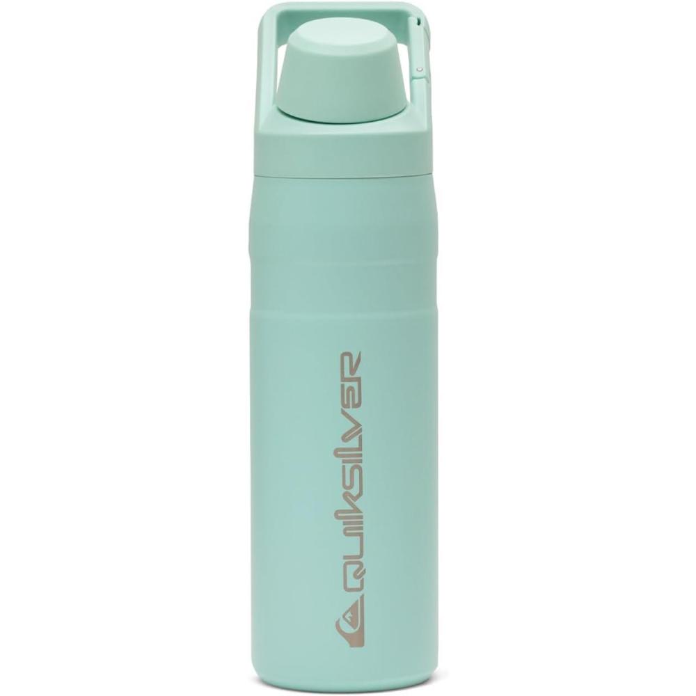 imageQuiksilver 24oz Stainless Steel Water Bottle Wide Mouth Insulated Tumbler with Carabiner Hook 188 Steel 24hr Cold BPA Free Reusable Bottle for Men Women Elmwood 24ozBeach Glass