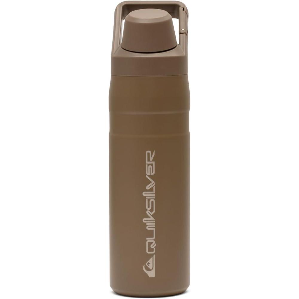 imageQuiksilver 24oz Stainless Steel Water Bottle Wide Mouth Insulated Tumbler with Carabiner Hook 188 Steel 24hr Cold BPA Free Reusable Bottle for Men Women Elmwood 24ozElmwood