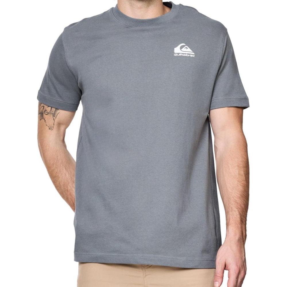imageQuiksilver Big and Tall TShirts for Men  Mens Short Sleeve Cotton Crewneck TeeGranite Gray