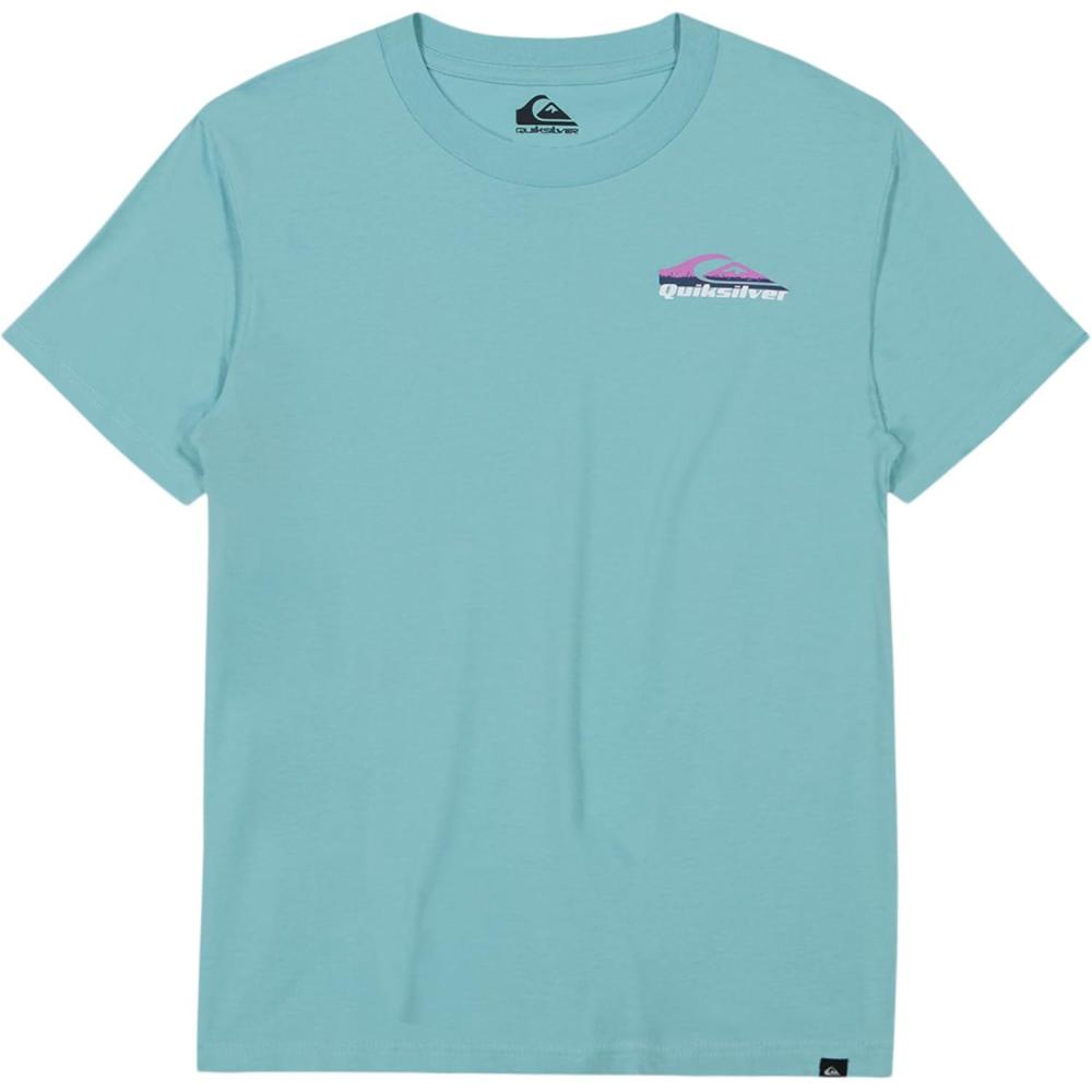 imageQuiksilver Boys Short Sleeve Logo Graphic TShirt Soft ampamp Comfortable Regular FitBlue Speed