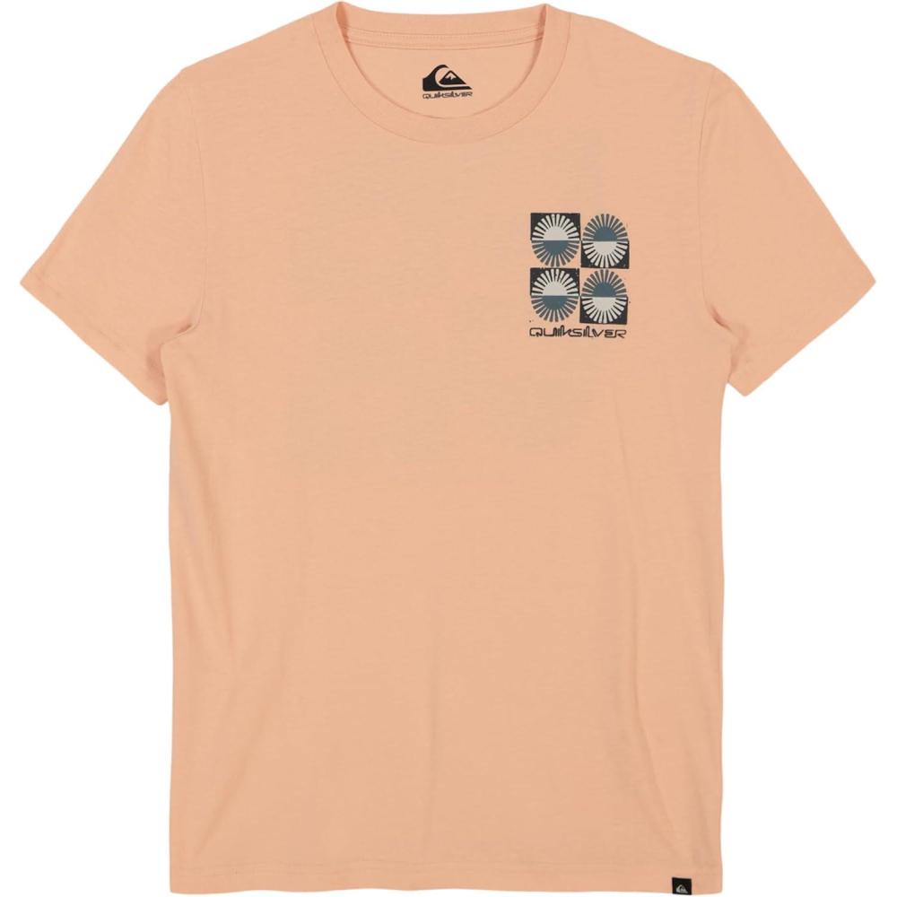 imageQuiksilver Boys Short Sleeve Logo Graphic TShirt Soft ampamp Comfortable Regular FitMorning Sun