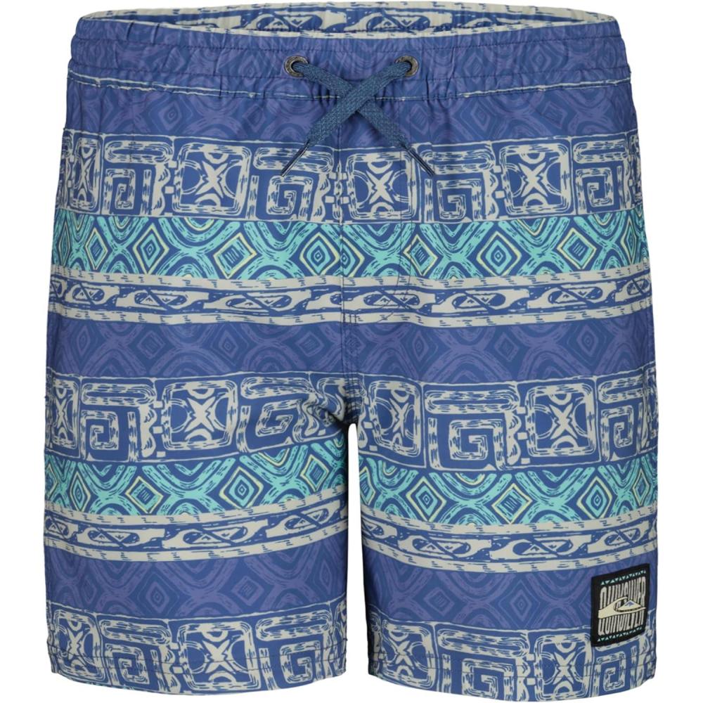 imageQuiksilver Boys Volley Swim Trunks with UPF 50 Sun Protection Quick Dry Bathing Suit ShortsSurfsilk Global Navy