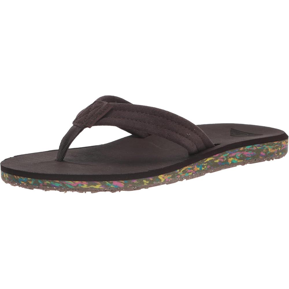 imageQuiksilver Carver Suede Flip Flops for Men Arch Support Athletic Mens Sandals Size 6 to 16 Thong Mens SlidesBrown 2