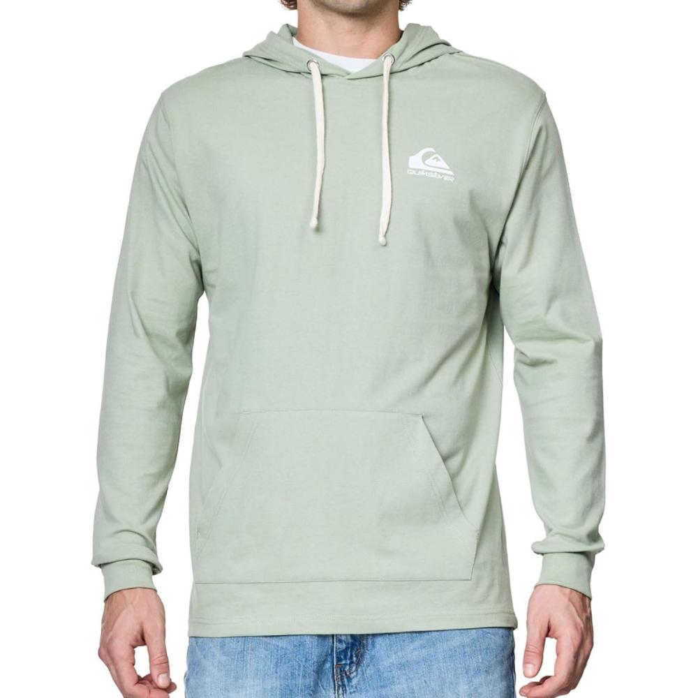imageQuiksilver Hoodies for Men Big and Tall Jersey Pullover Lightweight Sweatshirts for Men Cotton Casual HoodieDesert Sage